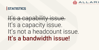 It's a bandwidth issue