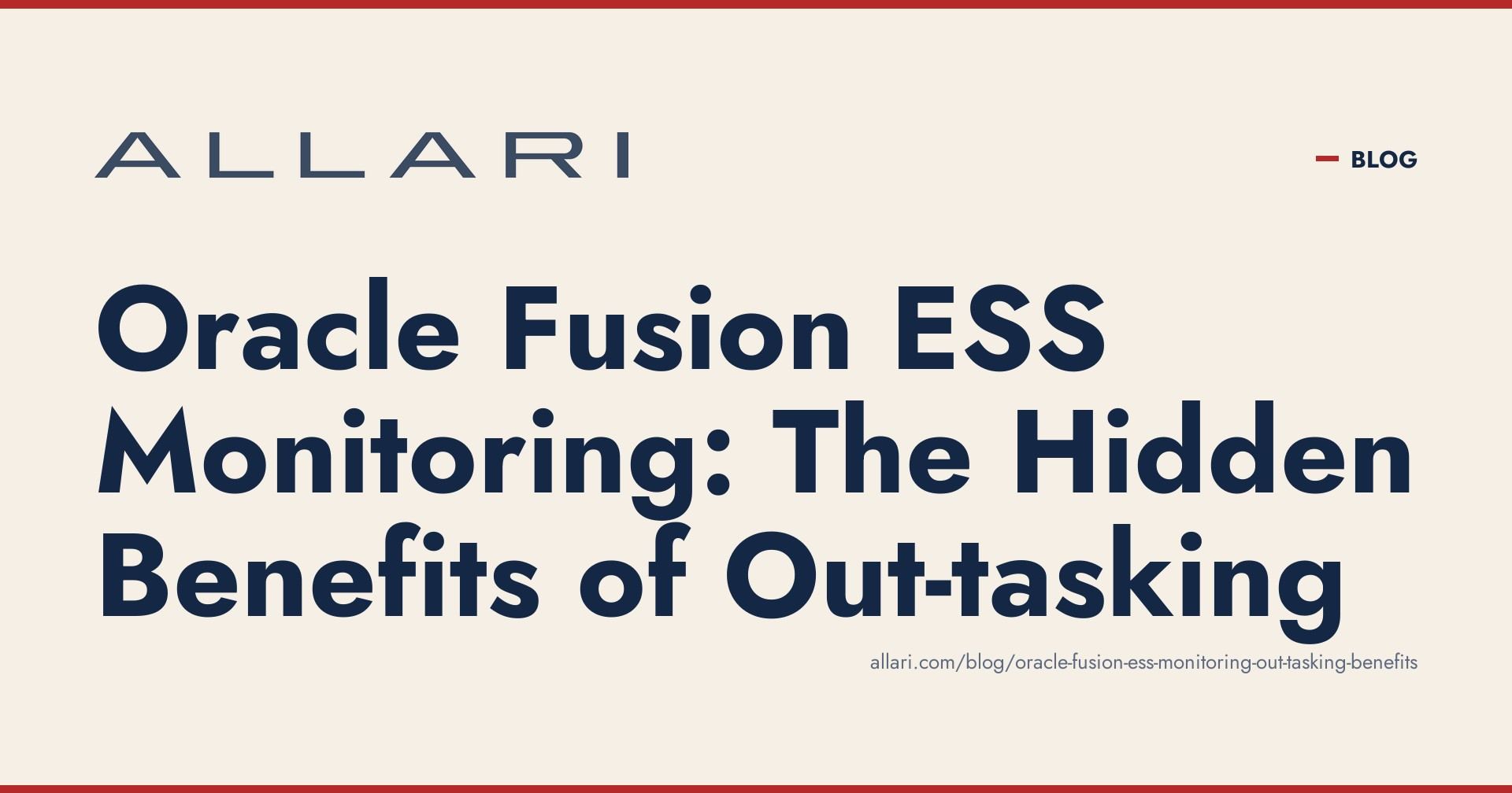 Ess Oracle Chart Oracle Fusion ESS Monitoring: Out-tasking Benefits
