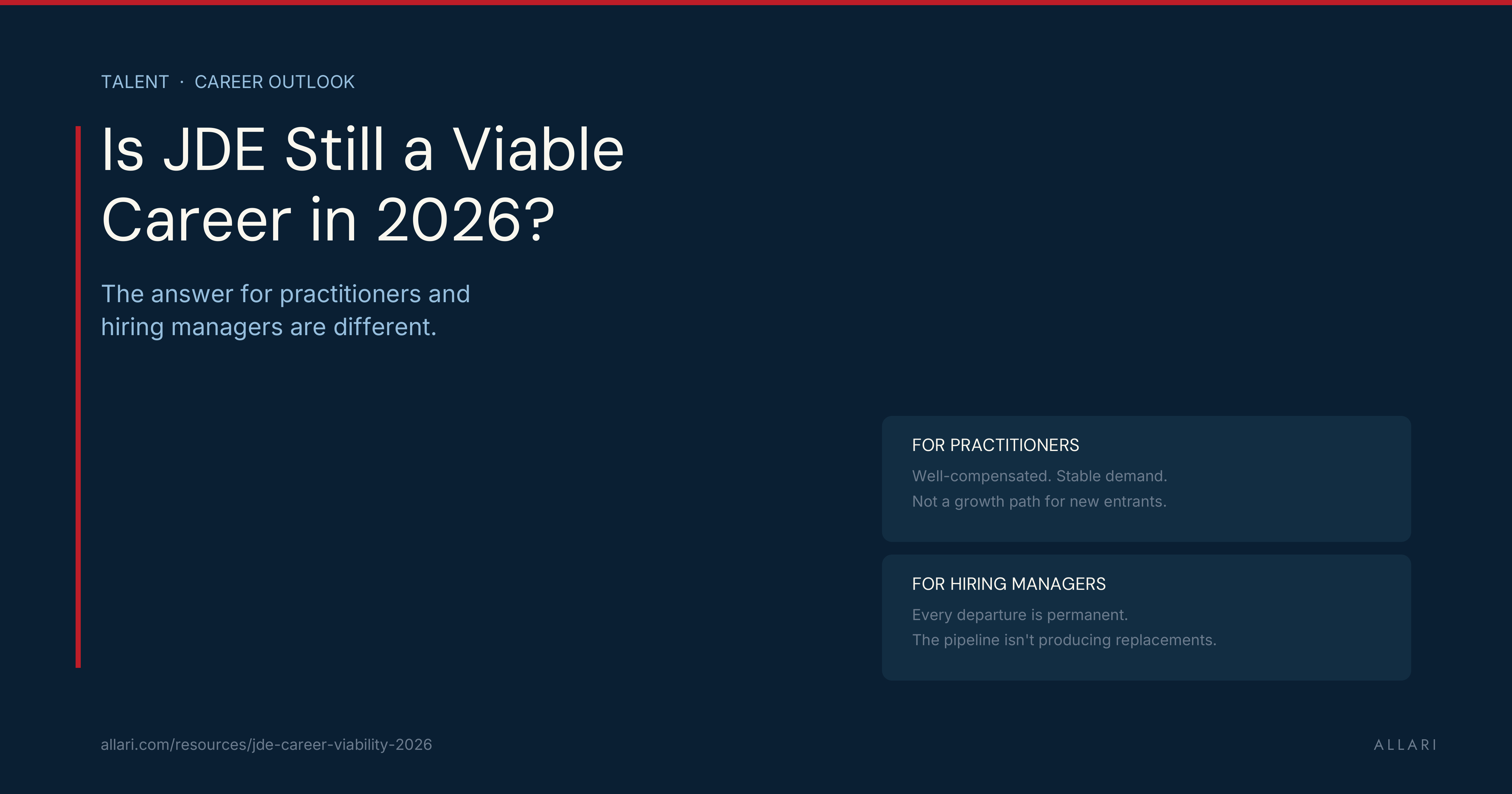 Is JDE Still a Viable Career in 2026?